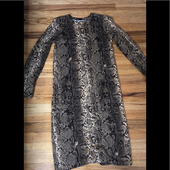 Zara Dresses & Skirts - Snake Print Dress